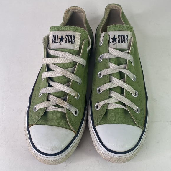 RARE Converse low tops size women’s 6 olive green - Picture 4 of 11